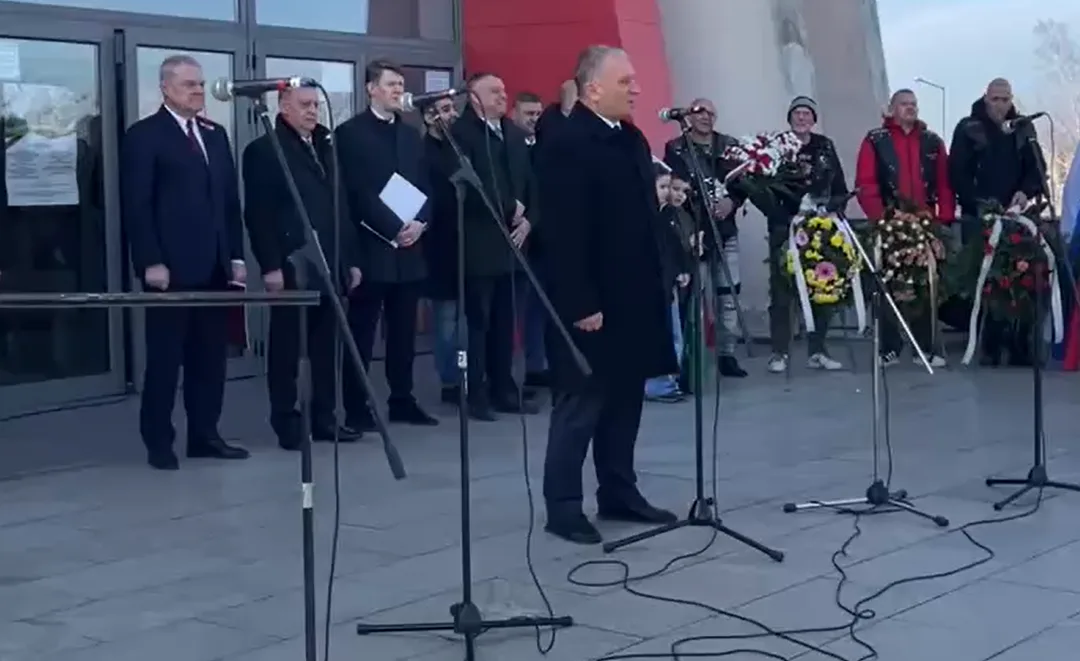 Пред Панорамата в Плевен: Ивелин Първанов от „Възраждане“ с мощен призив за национално достойнство на 3-ти март